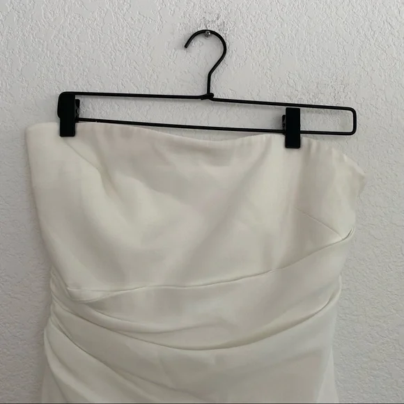 CINQ A SEPT Women's 10 White "Ella" Strapless Mini Dress - Picture 9 of 13